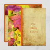 レインボー秋の結婚式招待状 招待状 (正面/裏面)