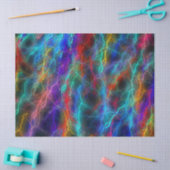 レインボー稲妻ティッシュペーパー 薄葉紙 (クラフト)