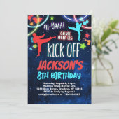 レインボー空手バースデーパーティー 招待状 (スタンド正面)