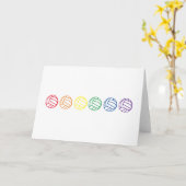 レインボー空白のバレーボールカード カード (黄色い花)