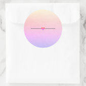 レインボー空白の ラウンドシール (バッグ)