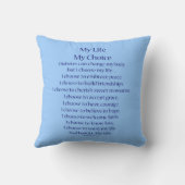 レインボー糖尿病蝶サポート詩枕 クッション (裏面)