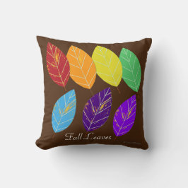 レインボー紅葉リバーシブルツリーファミリー名 クッション