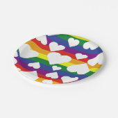 レインボー紙プレート ペーパープレート (アングル)