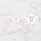 レインボー紙吹雪かわいい猫の誕生会 コンフェッティ (裏面)