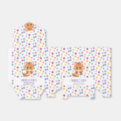 レインボー紙吹雪かわいい猫の誕生会 フェイバーボックス (折り畳みなし)