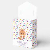 レインボー紙吹雪かわいい猫の誕生会 フェイバーボックス (オープン)