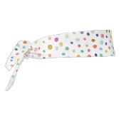 レインボー紙吹雪ドット水彩パターンヘッドバンド タイヘッドバンド (回転270)