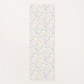 レインボー紙吹雪ドット水彩パターンヨガマット ヨガマット (正面)