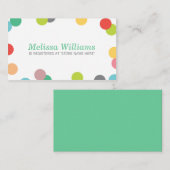 レインボー紙吹雪ベビーシャワーレジストリ挿入カード エンクロージャーカード (正面/裏面)