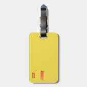 レインボー紙吹雪水玉模様ラゲージタグ ラゲッジタグ (裏面縦)