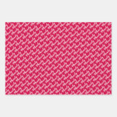 レインボー紙吹雪水玉模様名誕生日 ラッピングペーパーシート (正面3)