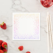 レインボー紙吹雪紙ナプキンス スタンダードカクテルナプキン (インサイチュ)