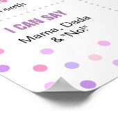 レインボー紙吹雪誕生日ポスター ポスター (角)