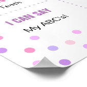 レインボー紙吹雪2歳の誕生日ポスター ポスター (角)