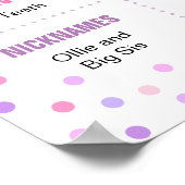 レインボー紙吹雪3歳のポスター ポスター (角)