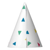 レインボー紙吹雪 パーティーハット (裏面)