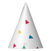 レインボー紙吹雪 パーティーハット (左)