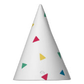 レインボー紙吹雪 パーティーハット (右)