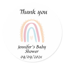 レインボー素朴エレガントベイビーシャワー男女中立