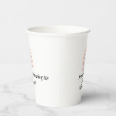 レインボー素朴エレガントベイビーシャワー男女中立 紙コップ (右)