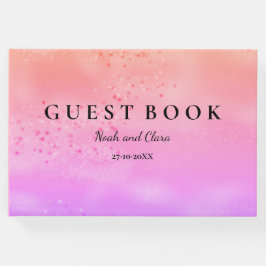 レインボー結婚のカラフルトレンディー ゲストブック