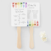 レインボー結婚のファン計画 ハンドファン (正面&裏面)