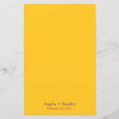 レインボー結婚のメニューバーズ花 (裏面)