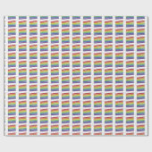 レインボー結婚のレイヤーケーキスライスLGBTプライド ラッピングペーパー (フラット)