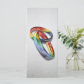 レインボー結婚の婚姻平等リングや輪 (スタンド正面)