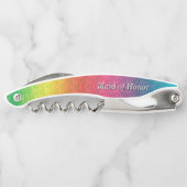 [レインボー結婚クリンクルカラフル] ソムリエナイフ (裏面)