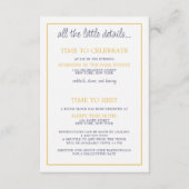 レインボー結婚ケーキ エンクロージャーカード (正面)