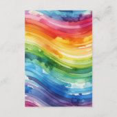 レインボー結婚ケーキ エンクロージャーカード (裏面)