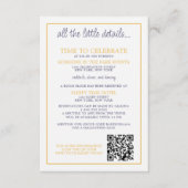 レインボー結婚ケーキ エンクロージャーカード (正面)