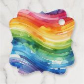 レインボー結婚ケーキ フェイバータグ (裏面)