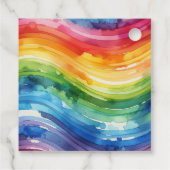 レインボー結婚ケーキ フェイバータグ (裏面)