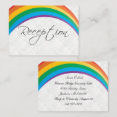 レインボー結婚ゲイズ – 披露宴 エンクロージャーカード (正面/裏面)
