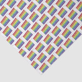 レインボー結婚ズケーキスライス紫ハートLGBTゲイ 薄葉紙 (詳細)