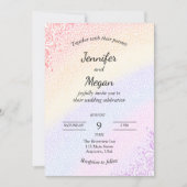 レインボー結婚ズ 招待状 (正面)