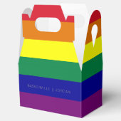 レインボー結婚フラッグ フェイバーボックス (オープン)