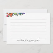 レインボー結婚フラワーズ写真集 サンキューカード (裏面)