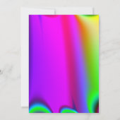 レインボー結婚式招待状 招待状 (裏面)