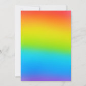 レインボー結婚式招待状 招待状 (裏面)