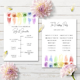 レインボー結婚式 プログラム