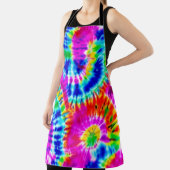 レインボー絞り染めエプロン エプロン (インサイチュ)