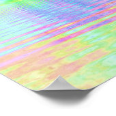 レインボー絞り染めクラウドパステル ポスター (角)