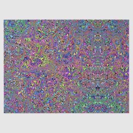 レインボー絞り染めヒッピールック 薄葉紙 (正面)