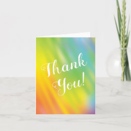 レインボー絞り染めベビーシャワーサンキューカード サンキューカード