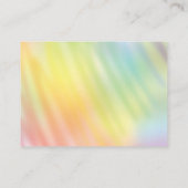 レインボー絞り染めベビーシャワー エンクロージャーカード (裏面)