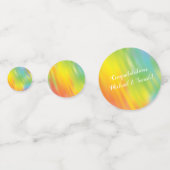 レインボー絞り染めベビーシャワー コンフェッティ (裏面)